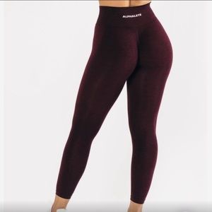 Black Cherry Alphalete Amplify leggings